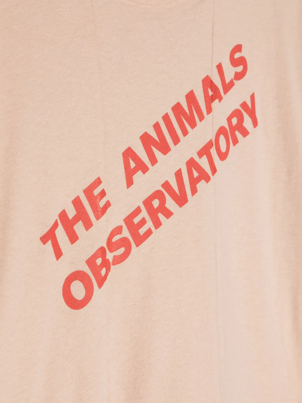 The Animals Observatory Walrus jurk met logoprint Roze
