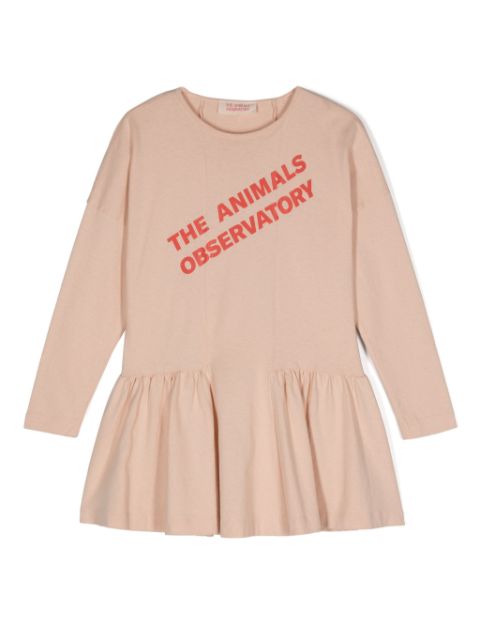 The Animals Observatory Walrus logo-print dress