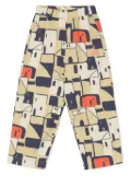 The Animals Observatory Elephant canvas trousers - Yellow