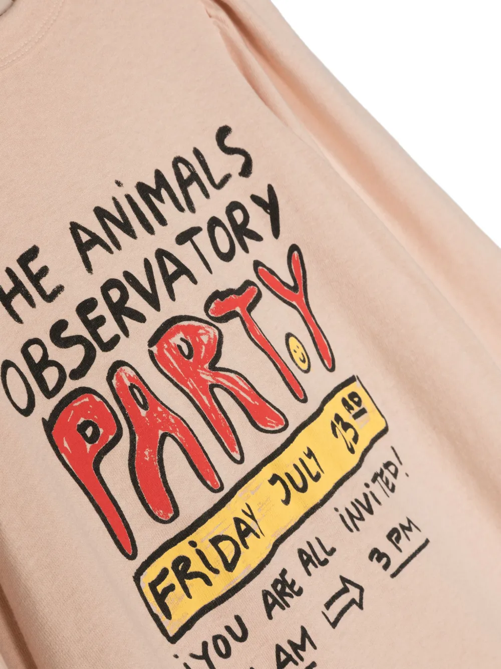 The Animals Observatory Mini-jurk met print Roze