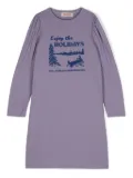 The Animals Observatory graphic-print mini dress - Purple