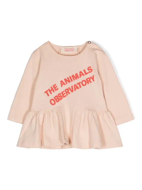 The Animals Observatory Wildebeest logo-print dress