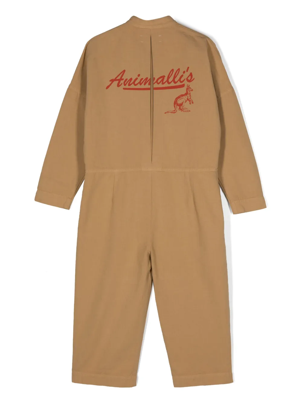 theanimalsobservatory The Animals Observatory Jumpsuit met geborduurd logo - Bruin