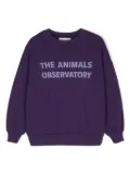 The Animals Observatory Leo cotton sweatshirt - Purple