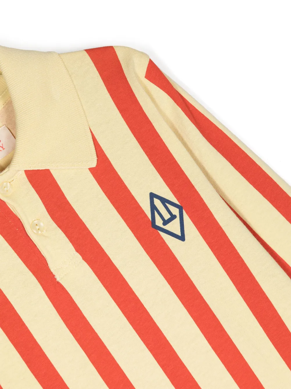 The Animals Observatory Eel Striped Polo Shirt In Yellow