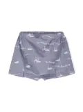 The Animals Observatory Shrimp printed skort - Blue