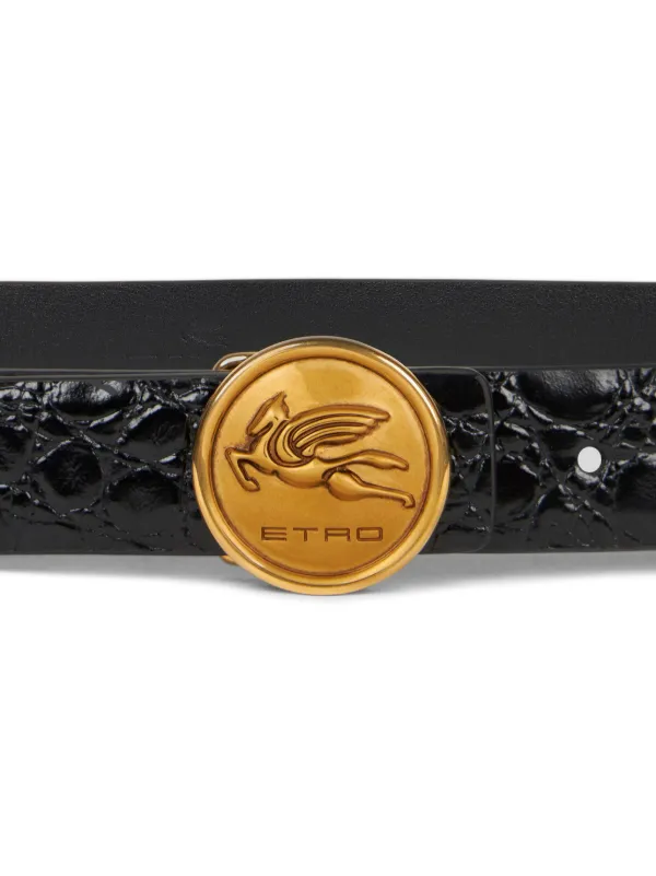 ベルト ETRO LOGO BUCKLE BELT ETRO Logo Buckle Belt | Black | FARFETCH CA
