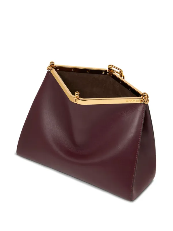 ETRO Medium Vela Leather Shoulder Bag | Red | FARFETCH