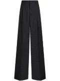 ETRO patterned-jacquard wool trousers - Black