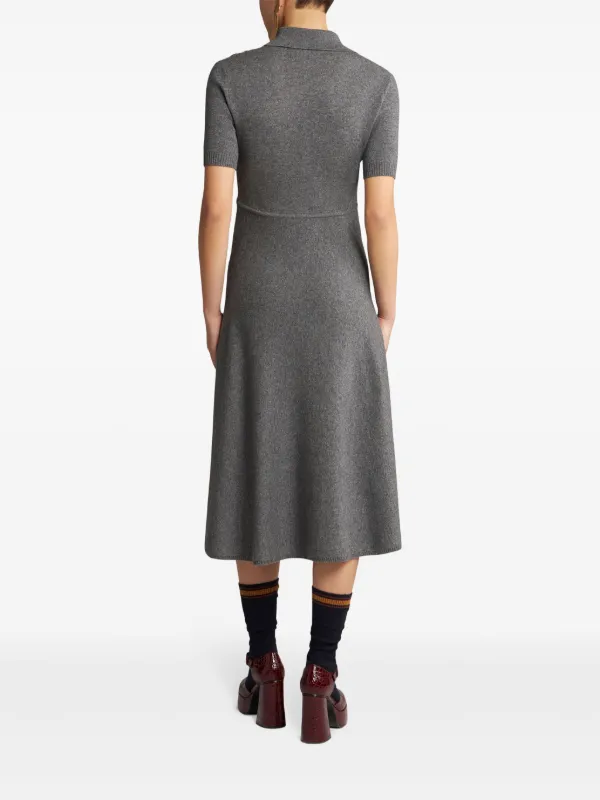 ETRO paisley-print Knitted Dress | Grey | FARFETCH JO