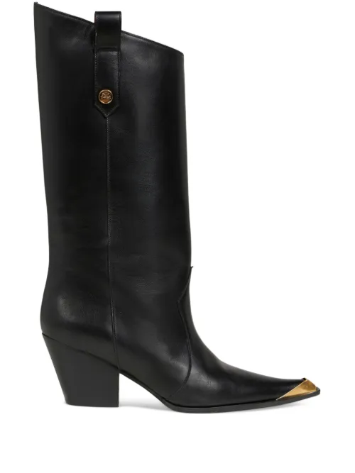 Bottines en cuir à bout pointu - ETRO - Modalova