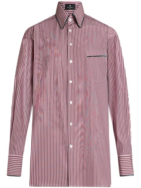 ETRO striped poplin shirt Women