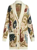 ETRO paisley jacquard-knit cardigan - Neutrals