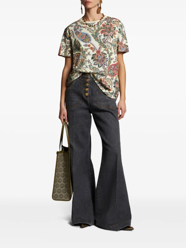 ETRO ペイズリー Tシャツ | ニュートラル | FARFETCH JP