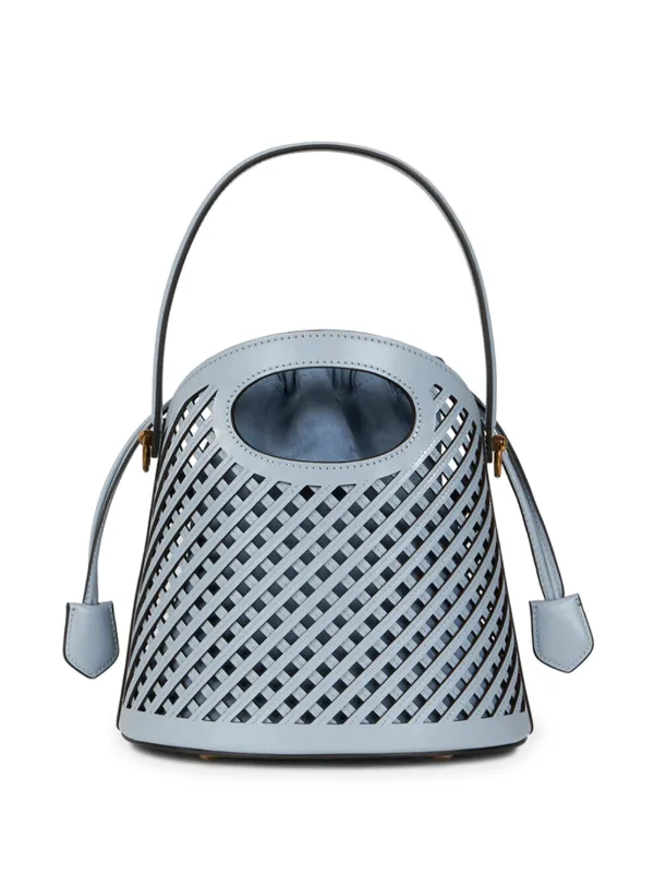 ETRO Medium Saturno cut-out Bucket Bag | Blue | FARFETCH