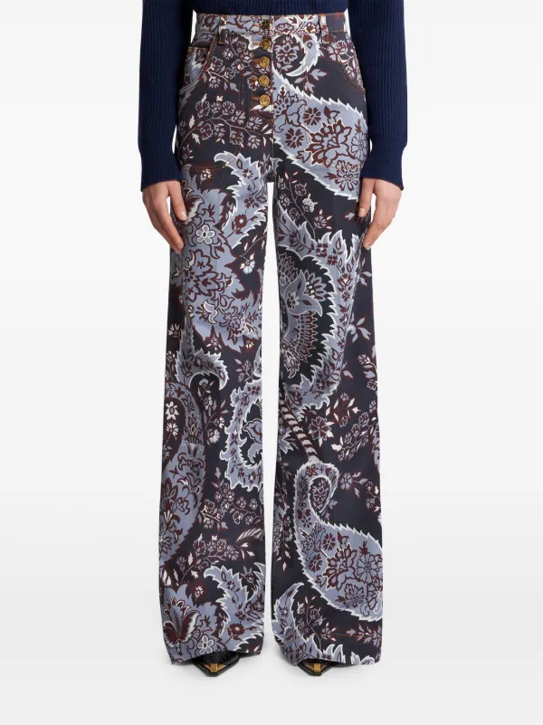 【関税&送料込】Etro Pantaloni Svasati Al Fondo Realizzati I Etro Pantaloni Svasati Con Stampa Paisley | italist, ALWAYS