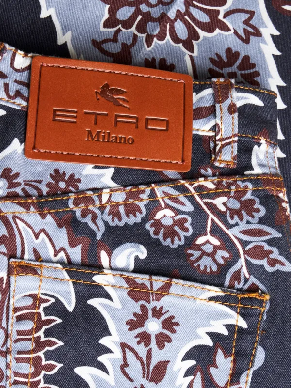 ETRO フレアジーンズ ETRO ペイズリー フレアジーンズ | ブルー | FARFETCH JP