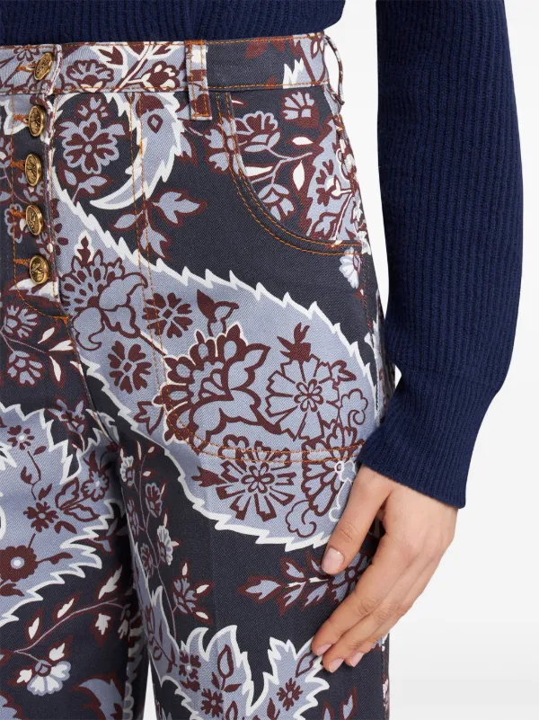 ETRO paisley-print Flared Jeans | Blue | FARFETCH BH