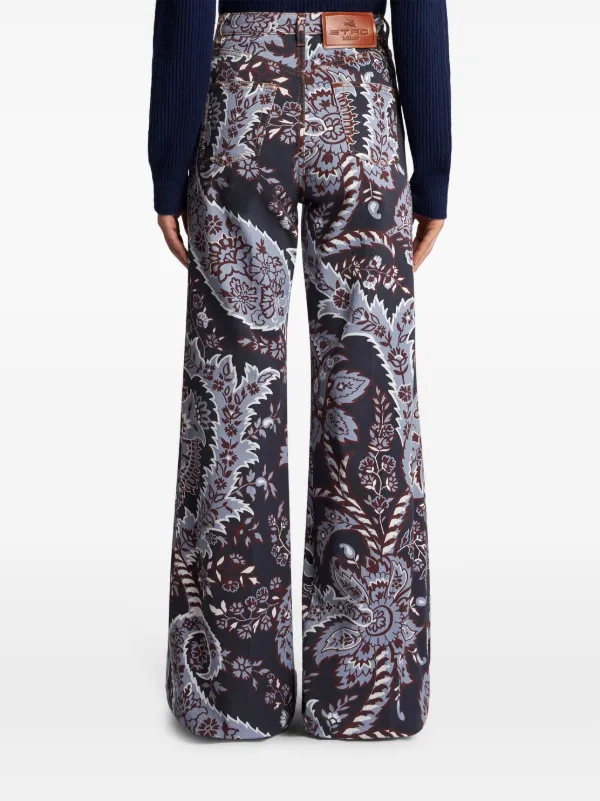 ETRO ペイズリー フレアジーンズ マルチカラー ETRO ペイズリー フレアジーンズ マルチカラー (ETRO/デニム