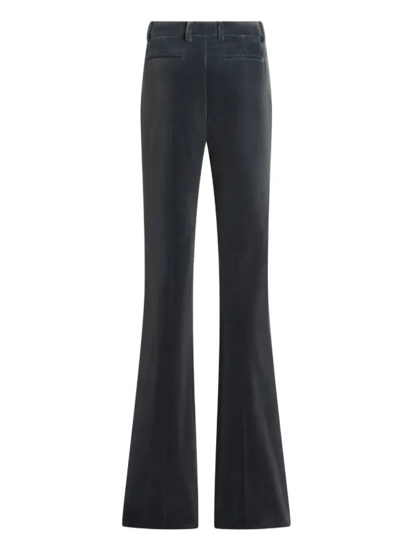 【関税込み】ETRO Velvet trousers ETRO Flared Velvet Trousers | Grey | FARFETCH