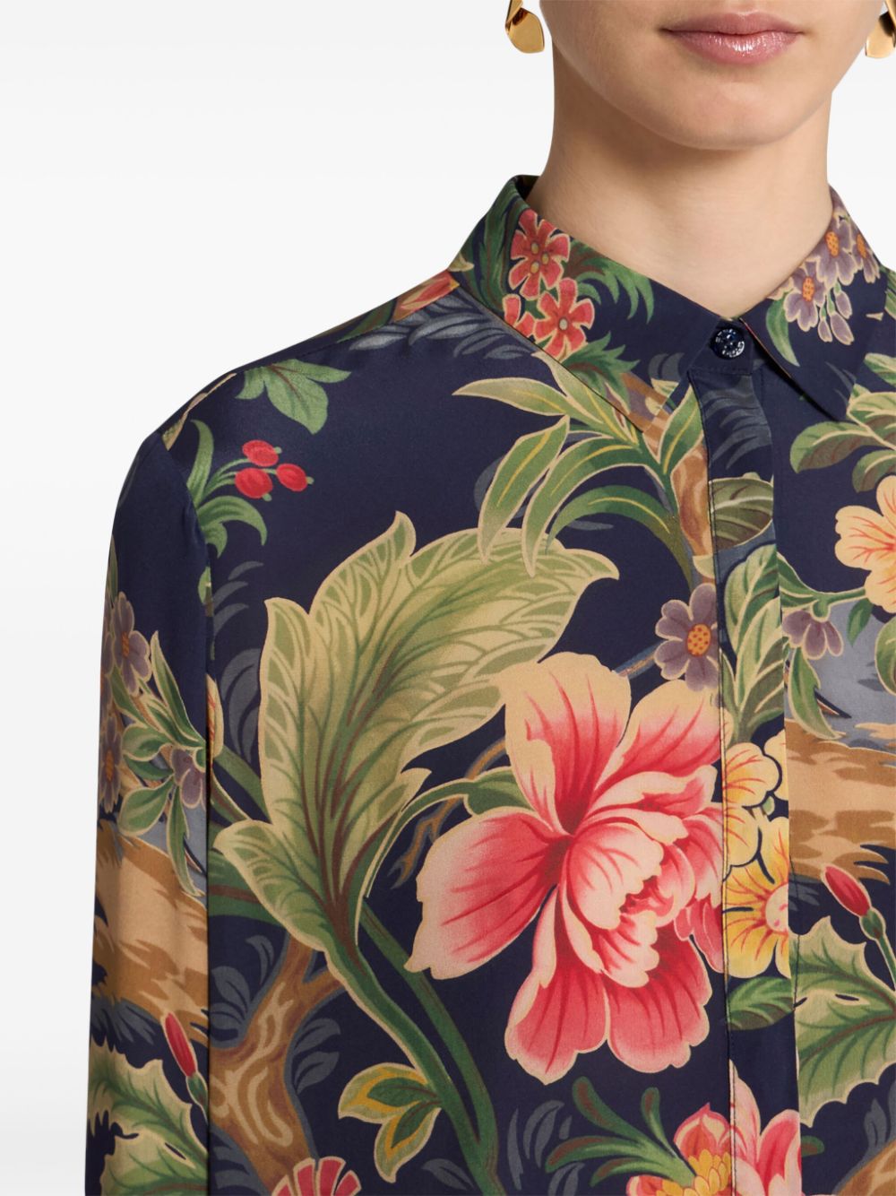 ETRO floral-print silk shirt Women