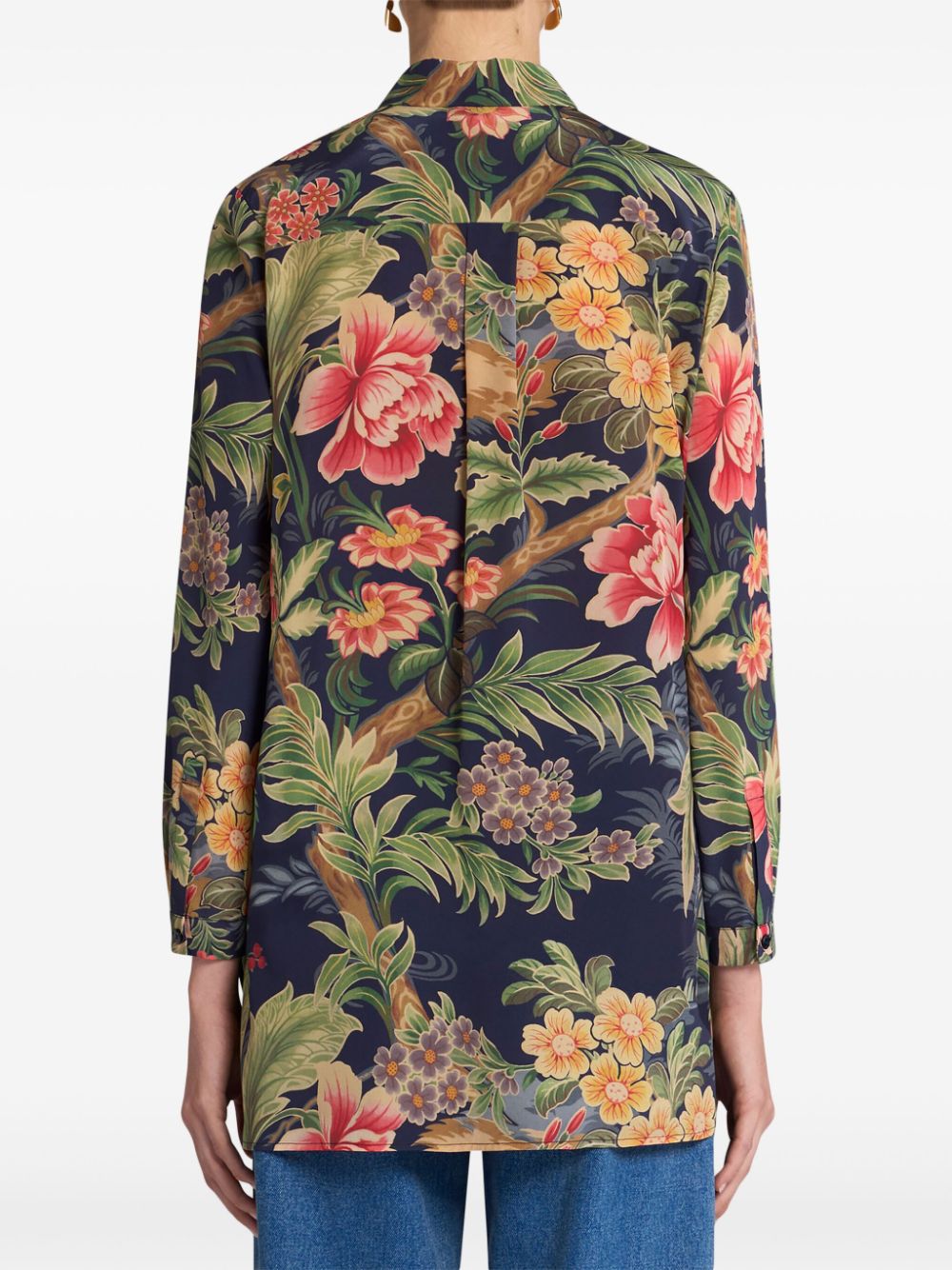 ETRO floral-print silk shirt Women