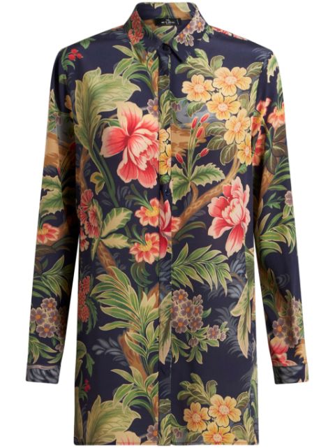 ETRO floral-print silk shirt Women