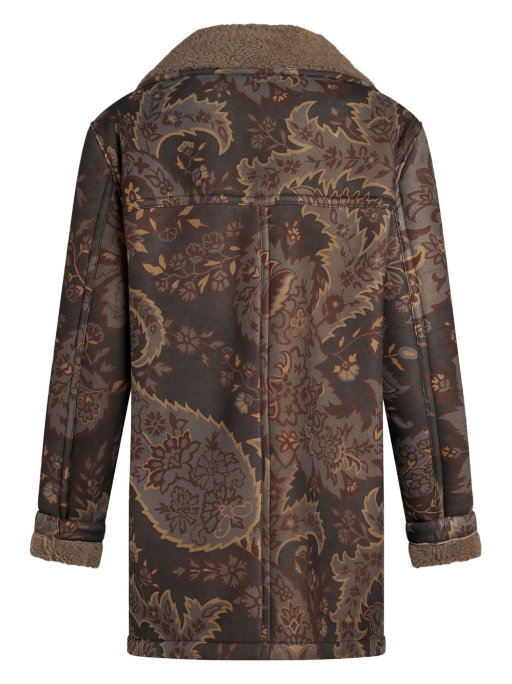 ETRO paisley-print shearling jacket Women