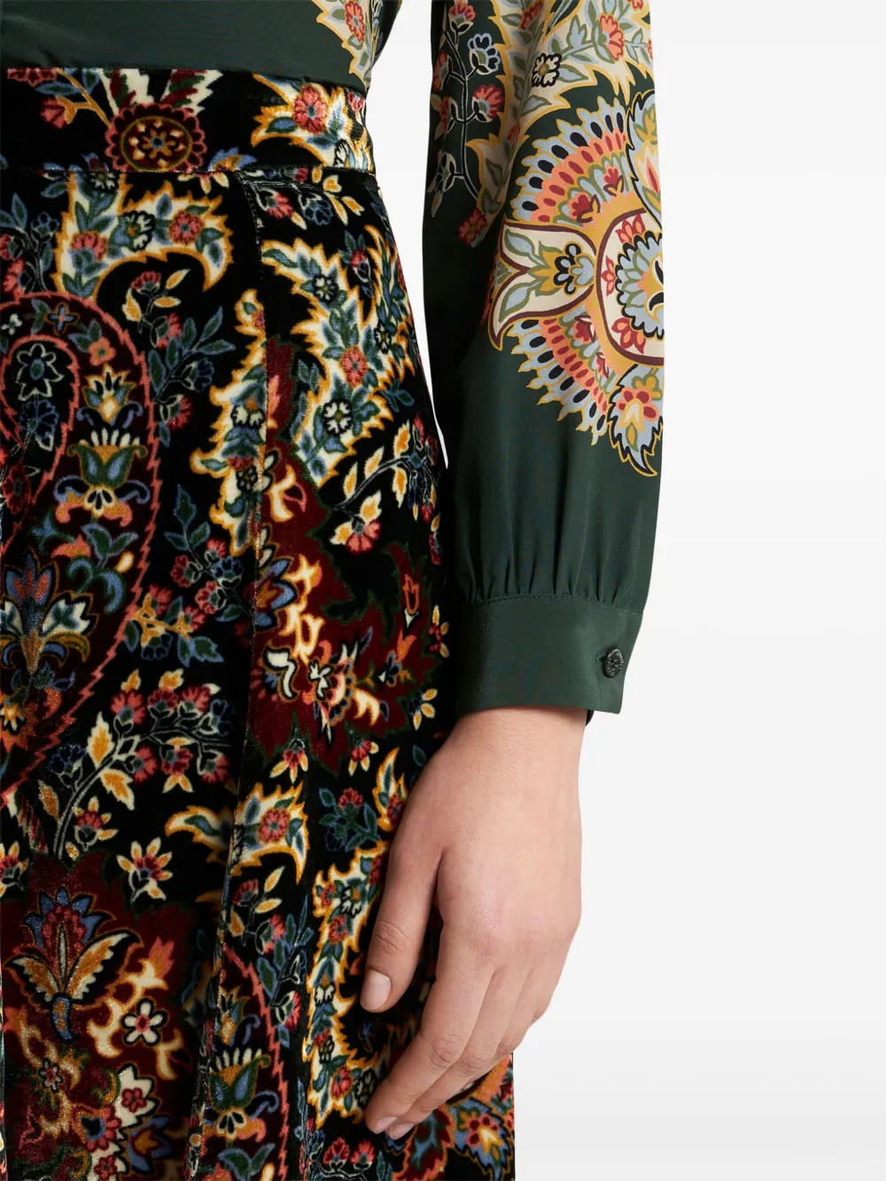 ETRO paisley-print velvet shirt | Image 5