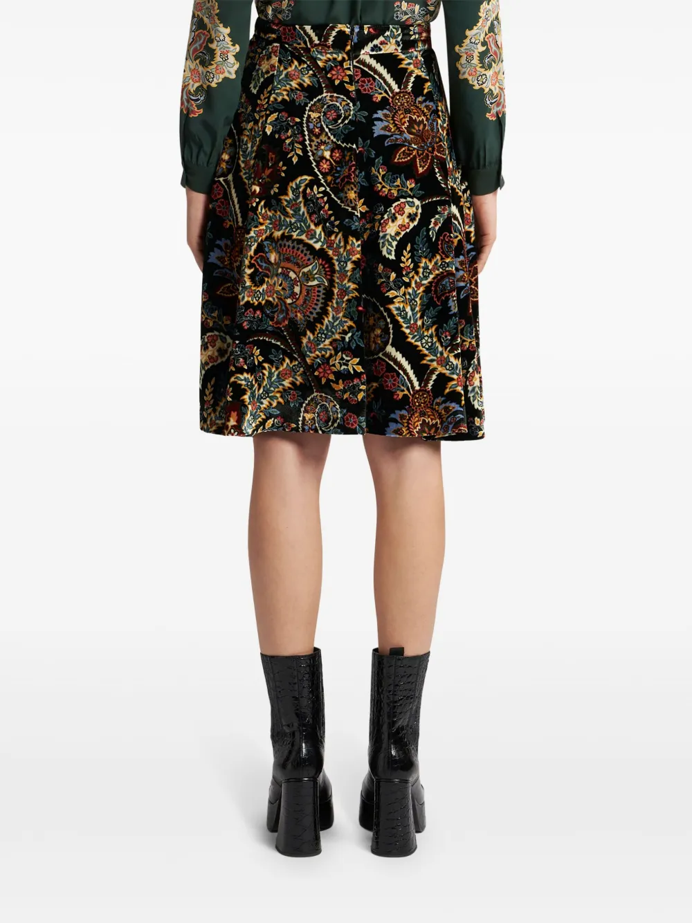 ETRO paisley-print velvet shirt | Clothing | Image 4