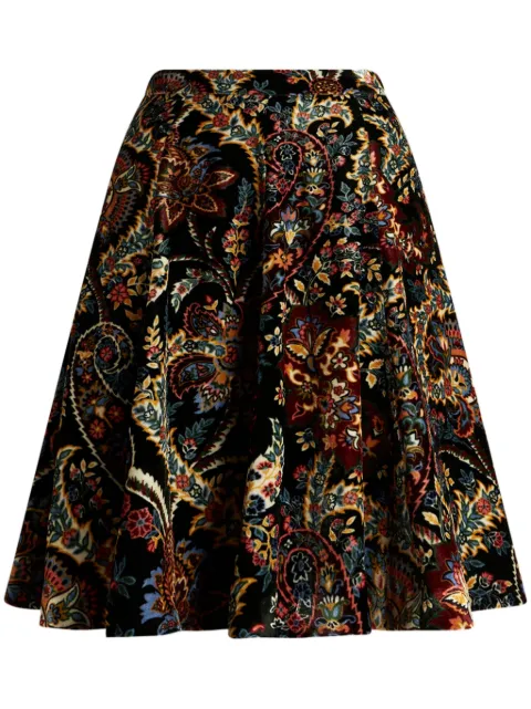 ETRO paisley-print velvet shirt