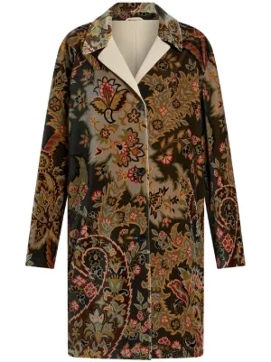 ETRO ペイズリー柄 ロングガウンコート ウール イタリア製 本当に最終値下げ、早い者勝ち！美品！！ETRO ペイズリー柄