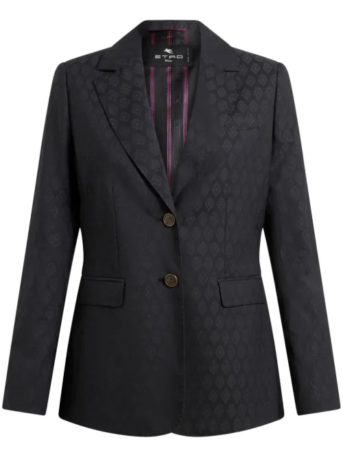Blazer à motif en jacquard - ETRO - Modalova