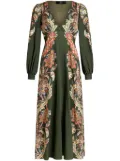 ETRO floral print twill dress - Green