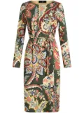 ETRO abstract pattern dress - Green