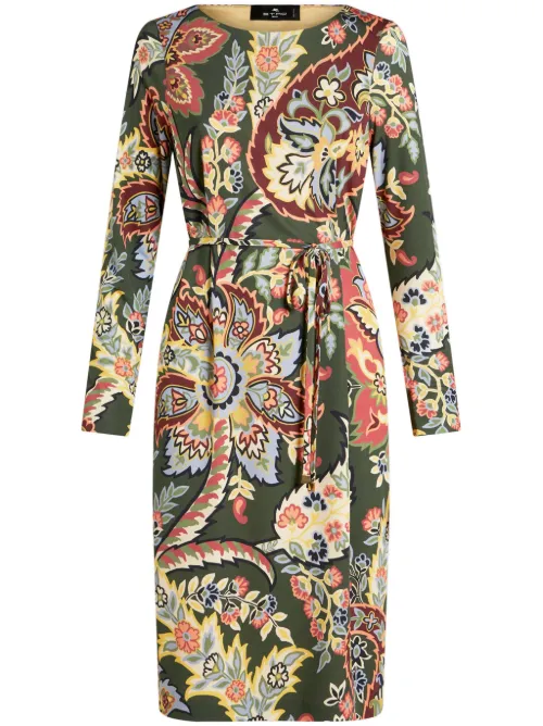 Robe longue à imprimé abstrait - ETRO - Modalova