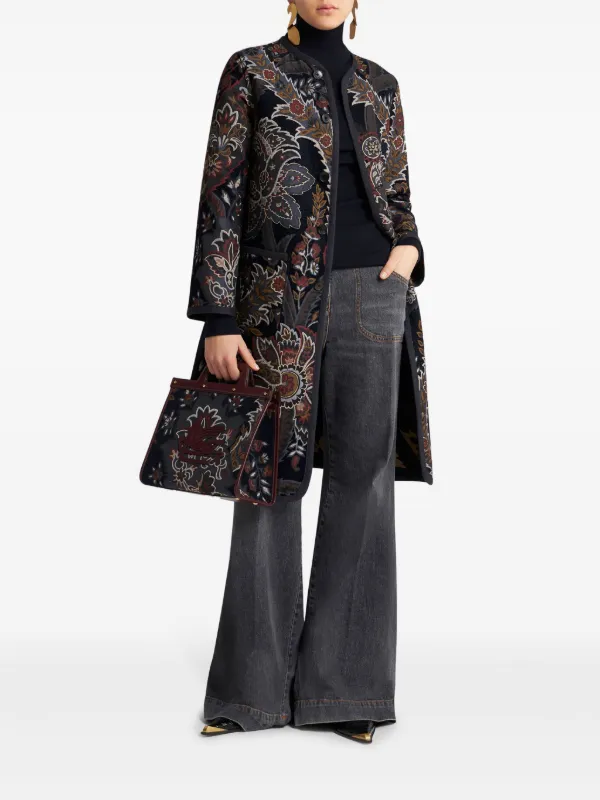 ETRO ペイズリー リバーシブルコート | ブラック | FARFETCH JP