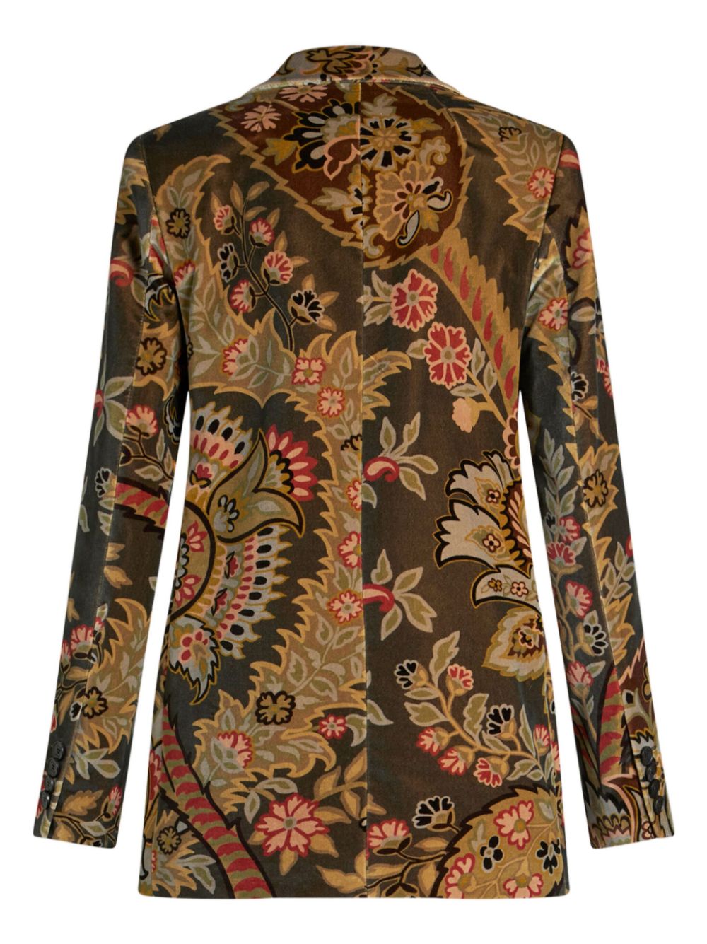 ETRO paisley-print velvet blazer Men