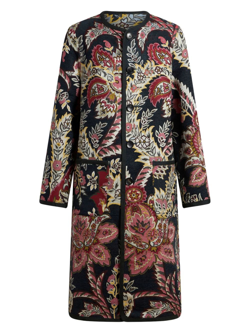 ETRO jacquard reversible coat Women