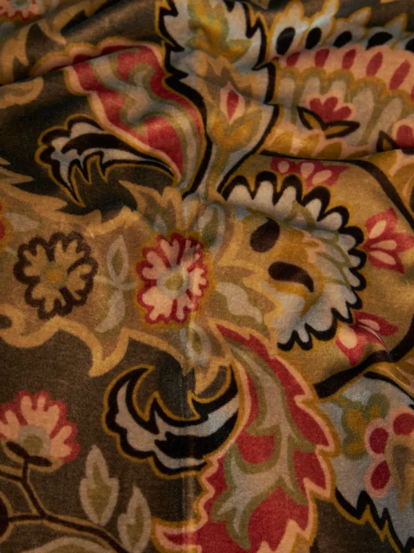 【関税込み】ETRO Velvet trousers ETRO paisley-print Velvet Trousers | Black | FARFETCH