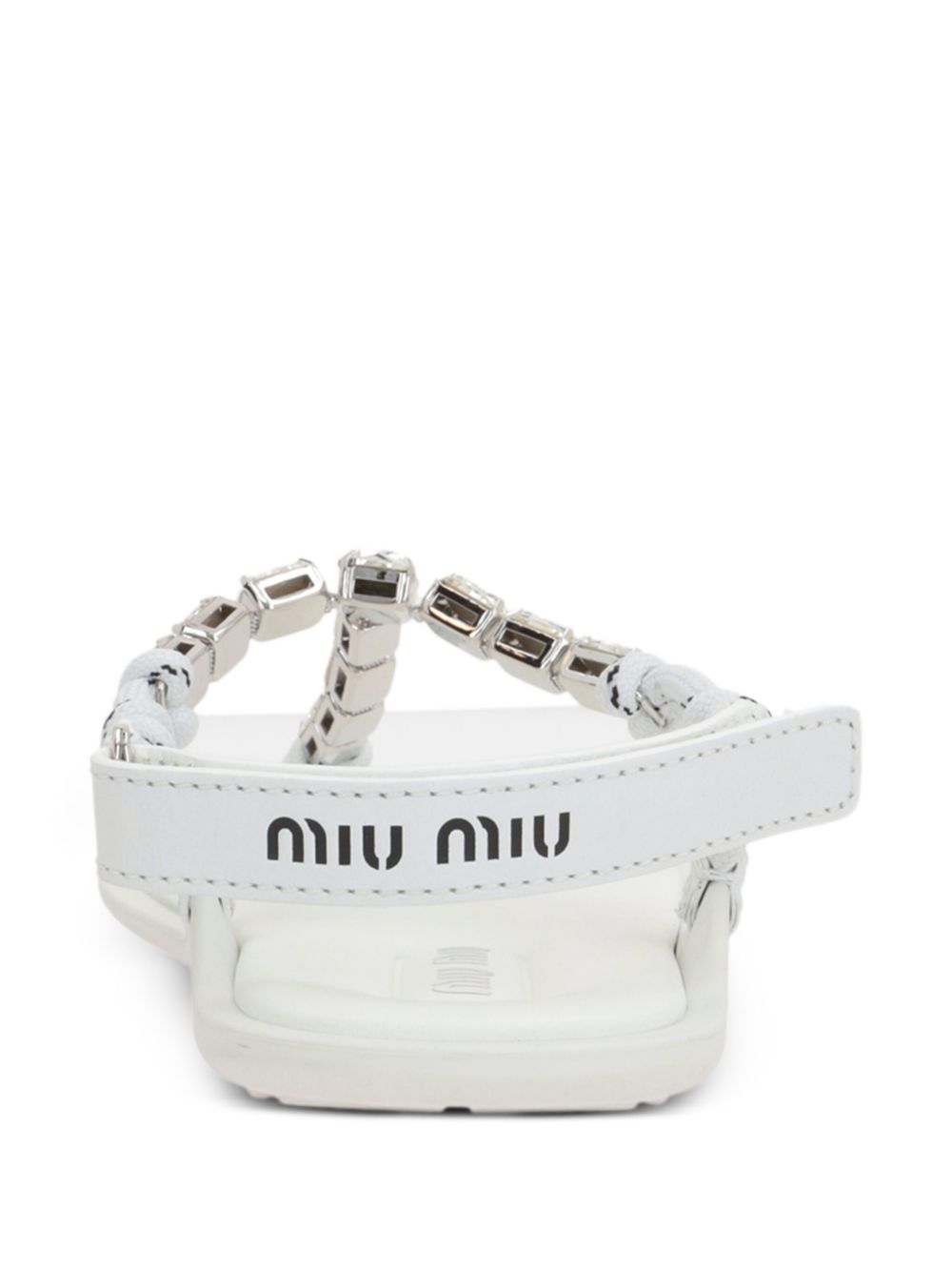 Miu Miu crystal-embellished thong sandals Women