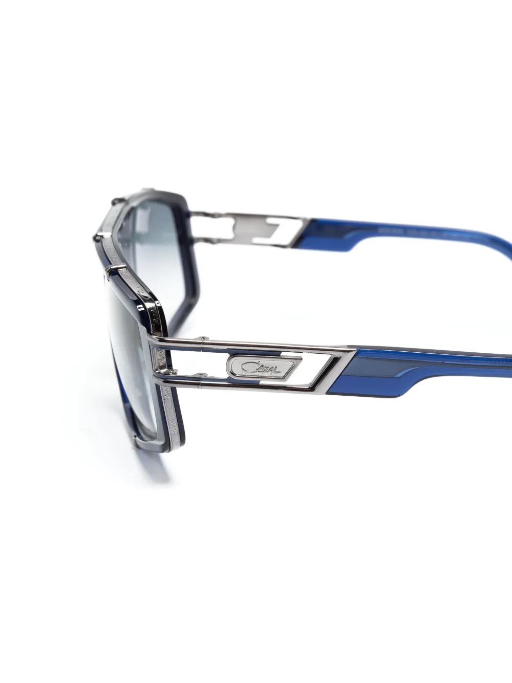 Cazal 8046 zonnebril met piloten montuur Blauw