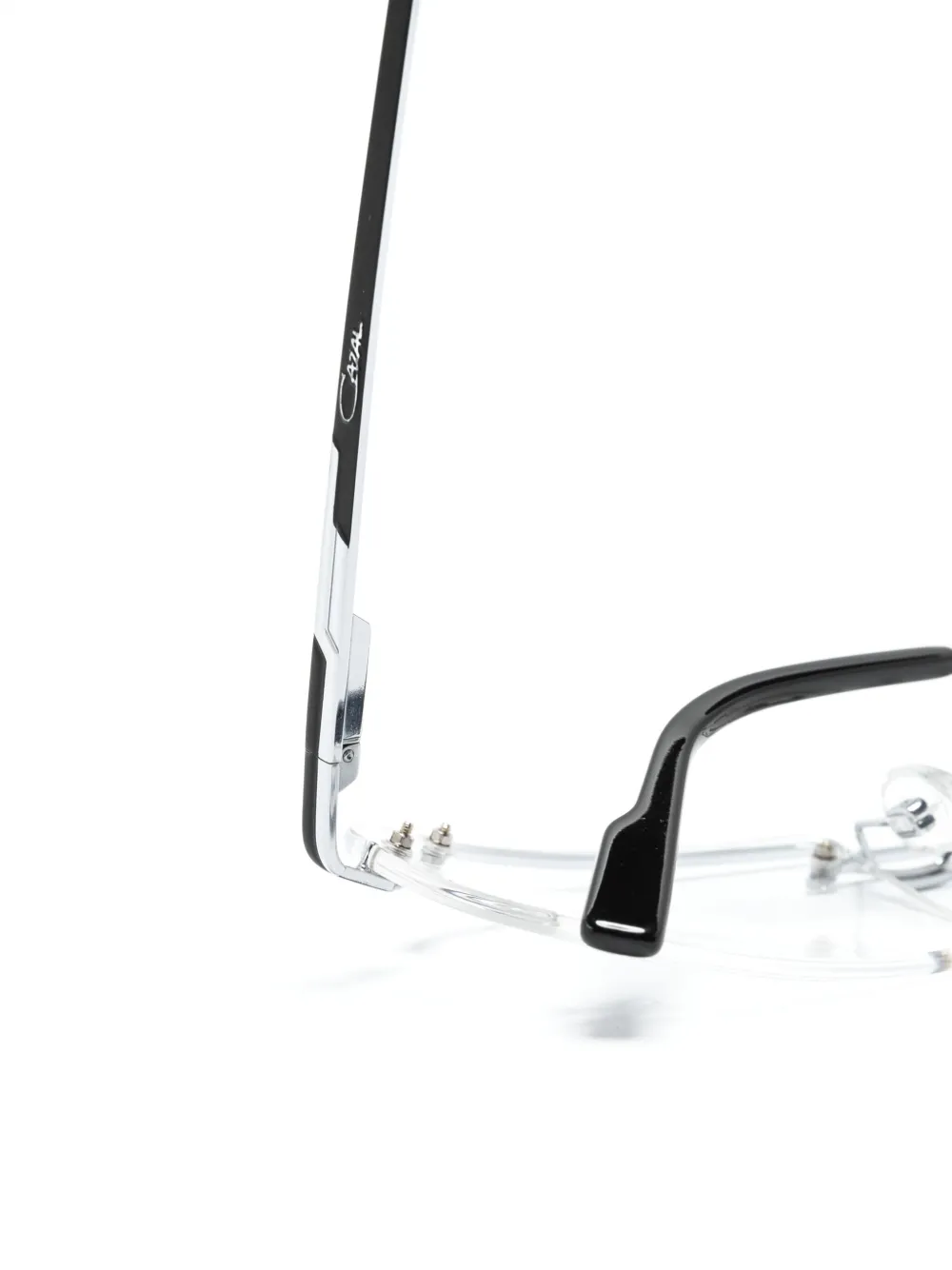 Cazal 7100 bril met rechthoekig montuur Zilver