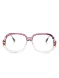 Cazal geometric-frame glasses - Pink