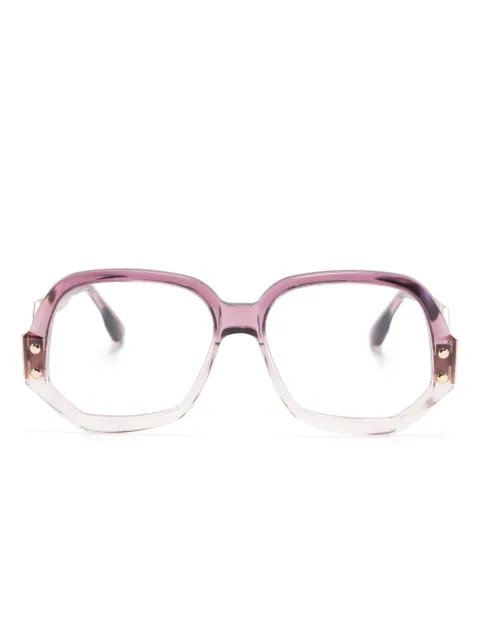 Cazal geometric-frame glasses