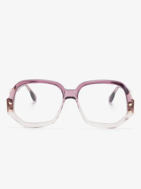 Cazal geometric-frame glasses