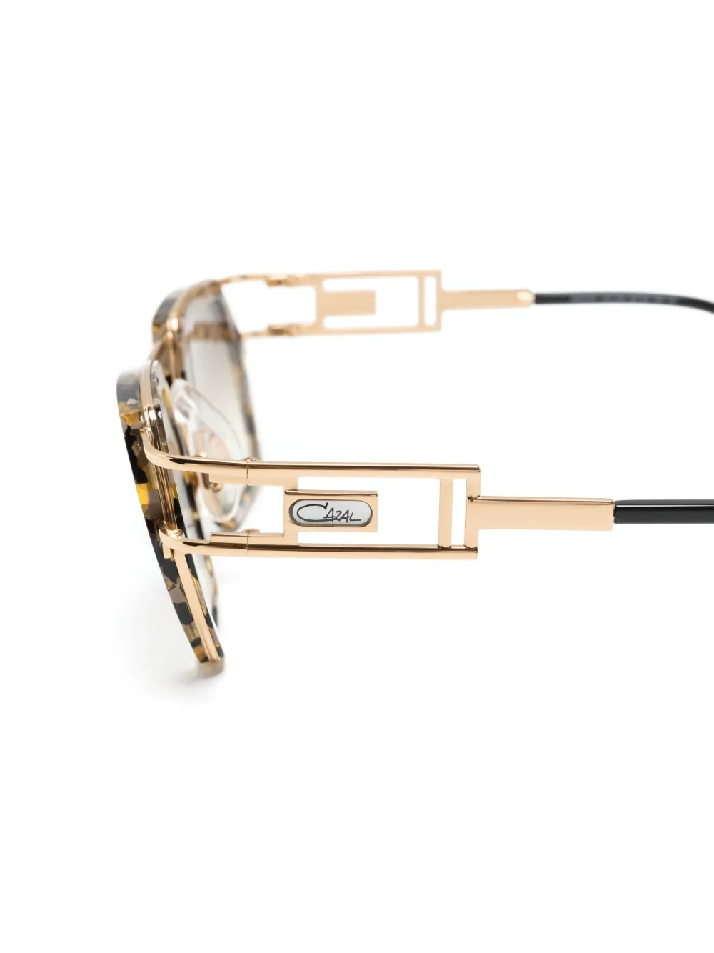 Cazal 677 zonnebril met geometrisch montuur Goud