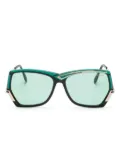 Cazal Mod 178/3 geometric-frame sunglasses - Black