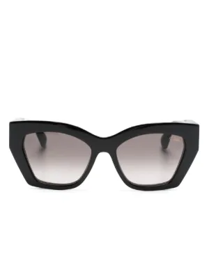 Miu Miu Eyewear オーバーサイズ サングラス | ブラック | FARFETCH JP