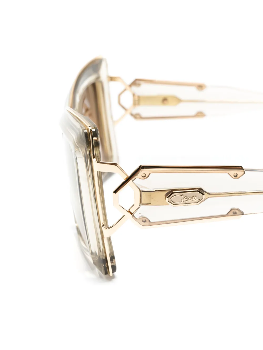 Cazal Zonnebril met vierkant montuur Beige